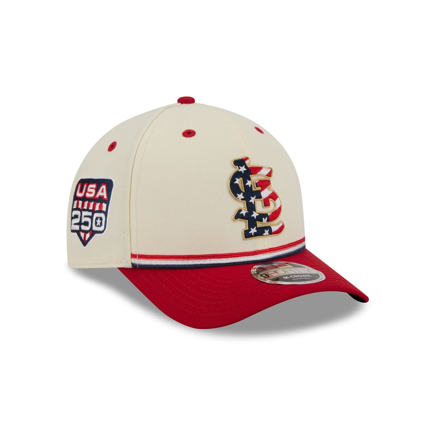 St. Louis Cardinals Independence Day 2026 9FORTY M-Crown Snapback Hat