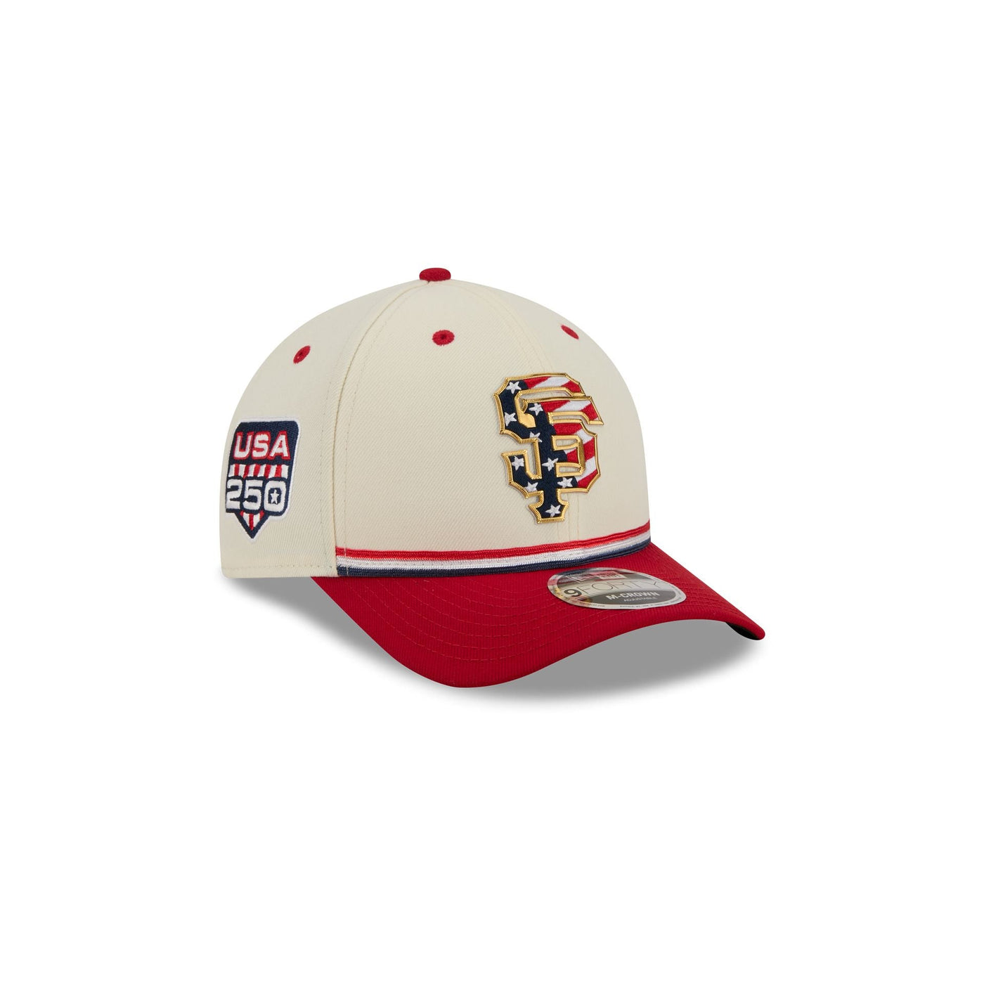 San Francisco Giants Independence Day 2026 Kids 9FORTY M-Crown Snapback Hat