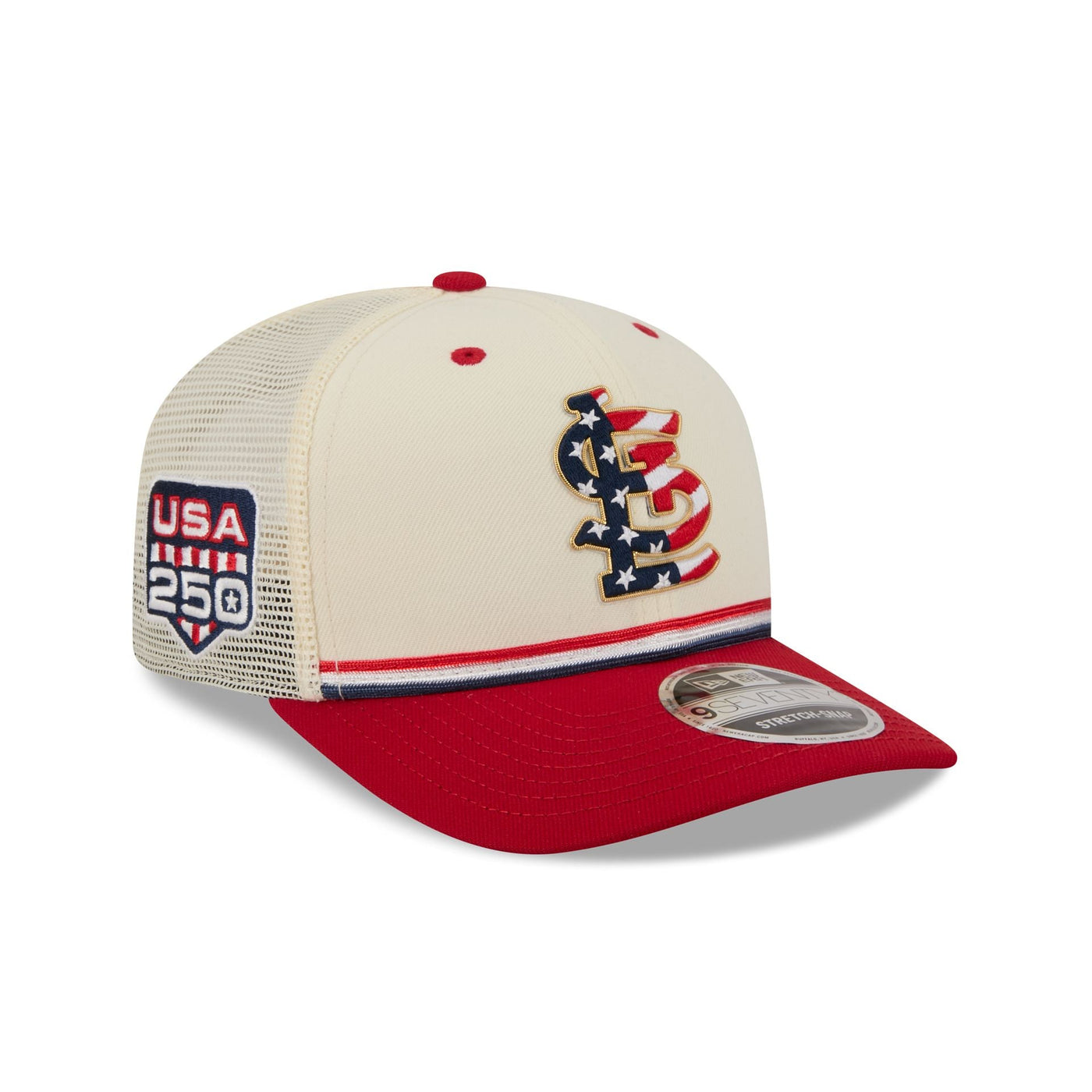 St. Louis Cardinals Independence Day 2026 9SEVENTY Trucker Hat