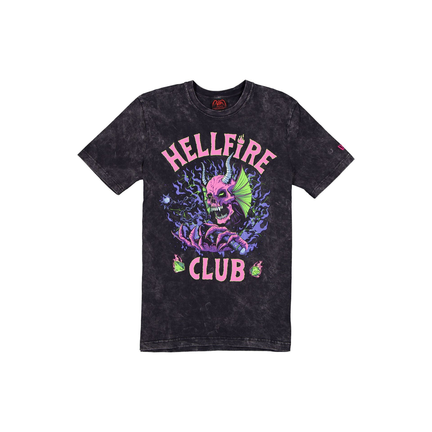 Stranger Things Hellfire Club Washed Graphic T-Shirt