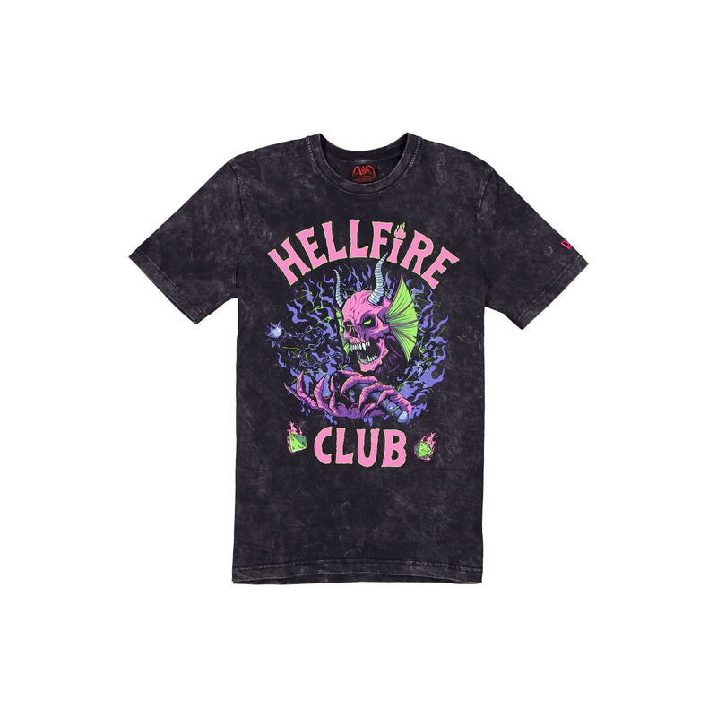 Stranger Things Hellfire Club Washed Graphic T-Shirt