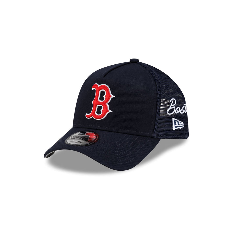 Boston Red Sox Side Script 9FORTY A-Frame Trucker Hat