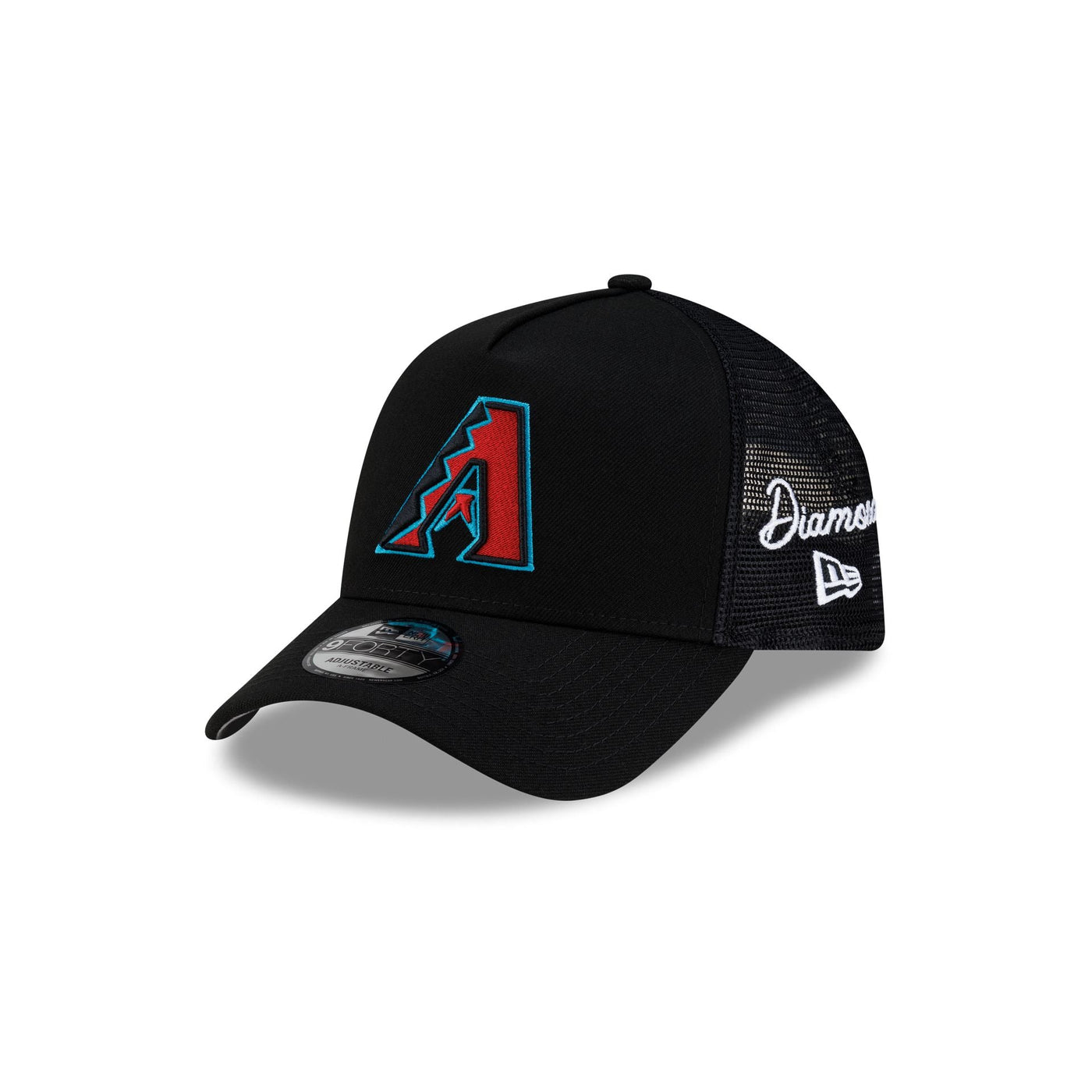 Arizona Diamondbacks Side Script 9FORTY A-Frame Trucker Hat