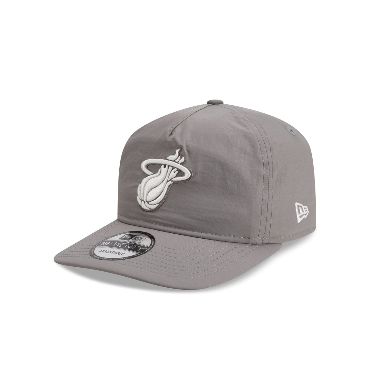Miami Heat Gray Nylon 19TWENTY Adjustable Hat