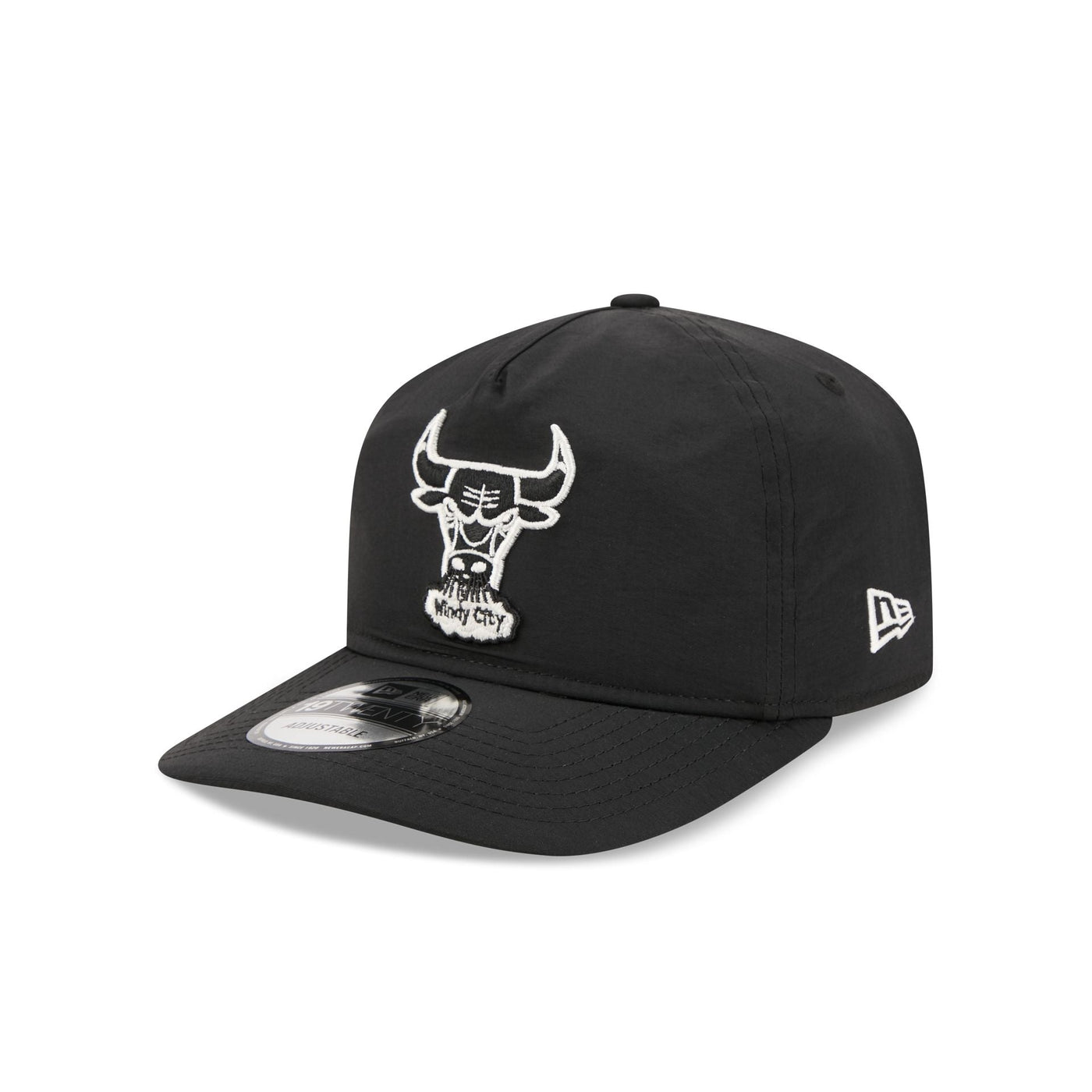 Chicago Bulls Black Nylon 19TWENTY Adjustable Hat