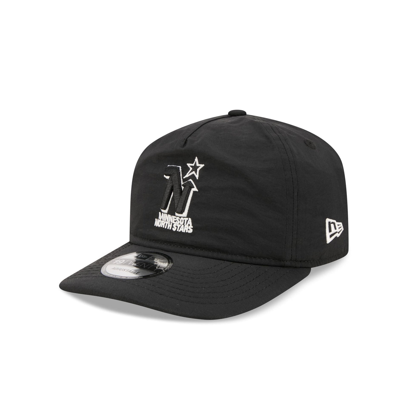 Minnesota North Stars Black Nylon 19TWENTY Adjustable Hat