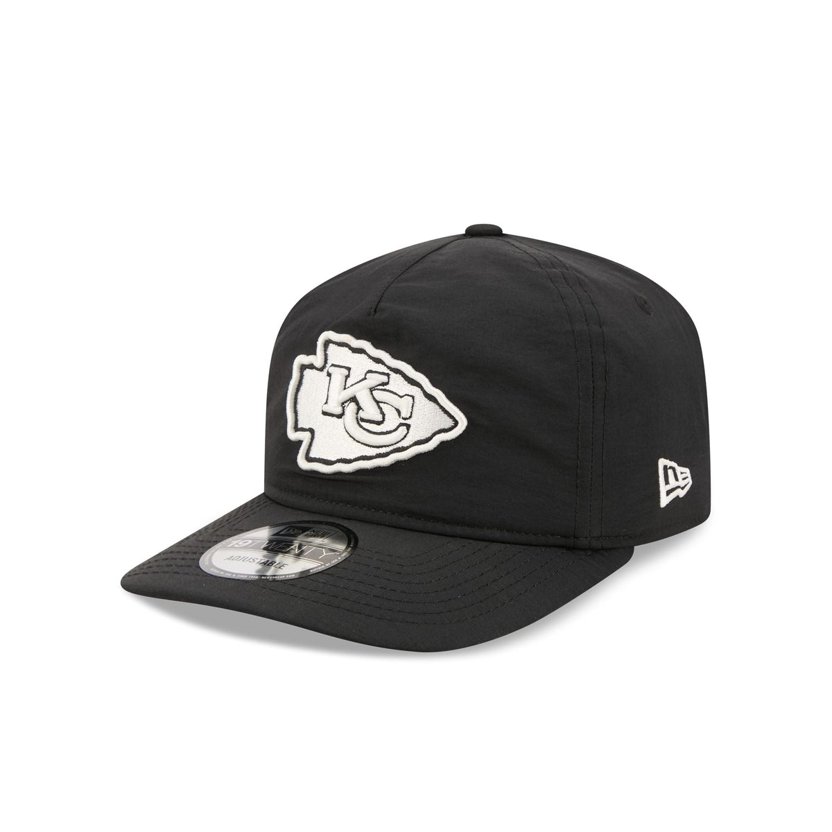 Kansas City Chiefs Black Nylon 19TWENTY Adjustable Hat