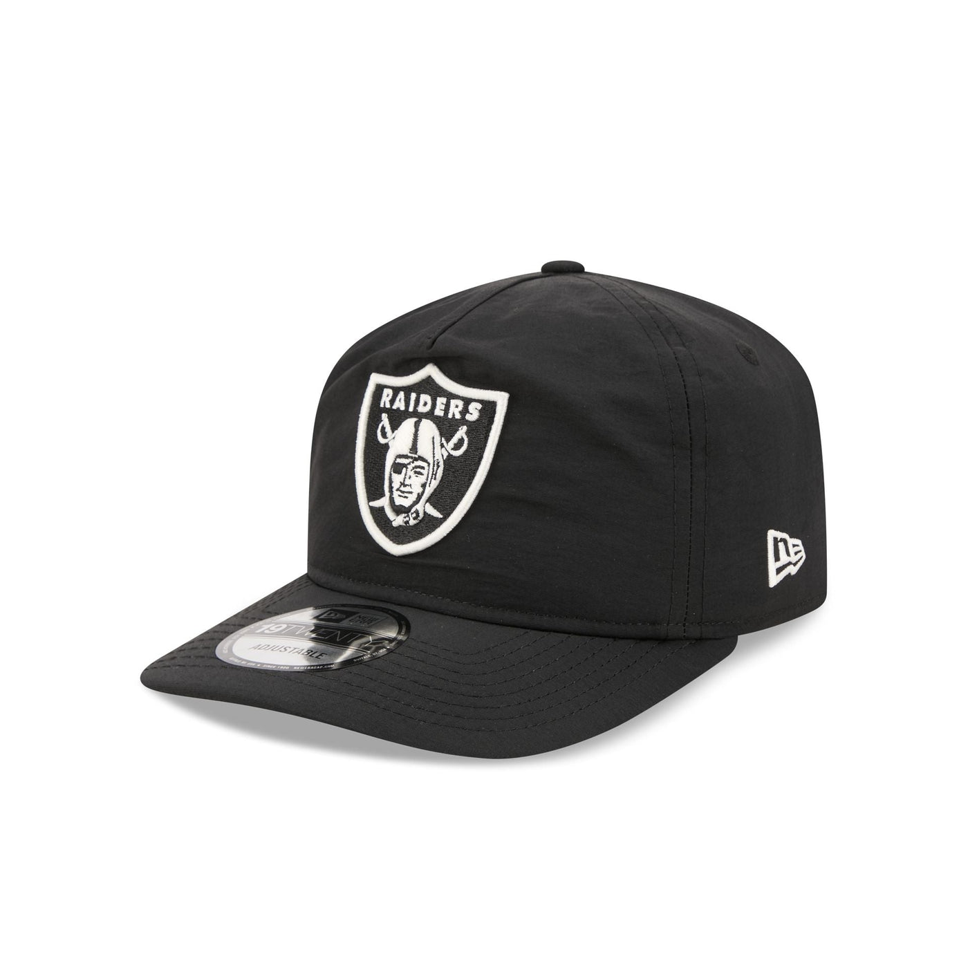 Las Vegas Raiders Black Nylon 19TWENTY Adjustable Hat