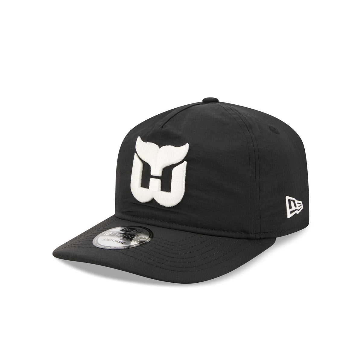Hartford Whalers Black Nylon 19TWENTY Adjustable Hat