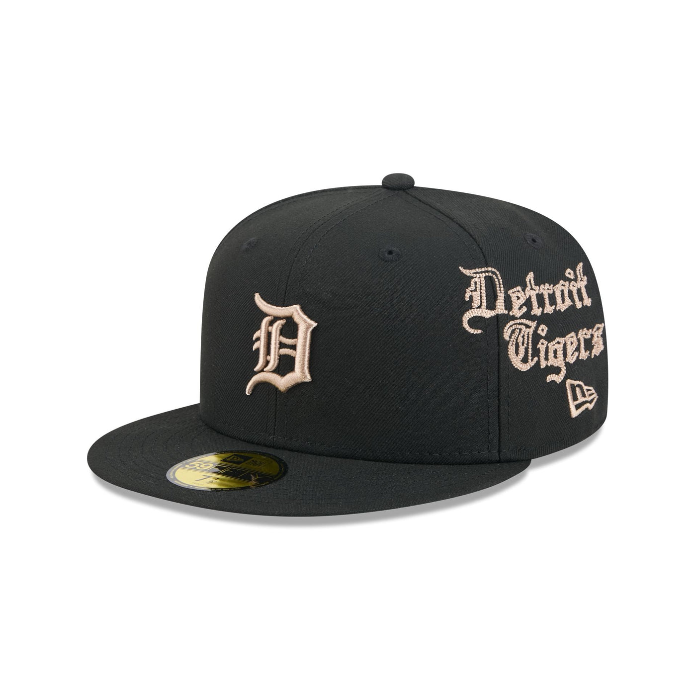 Detroit Tigers Gothic Lettering 59FIFTY Fitted Hat