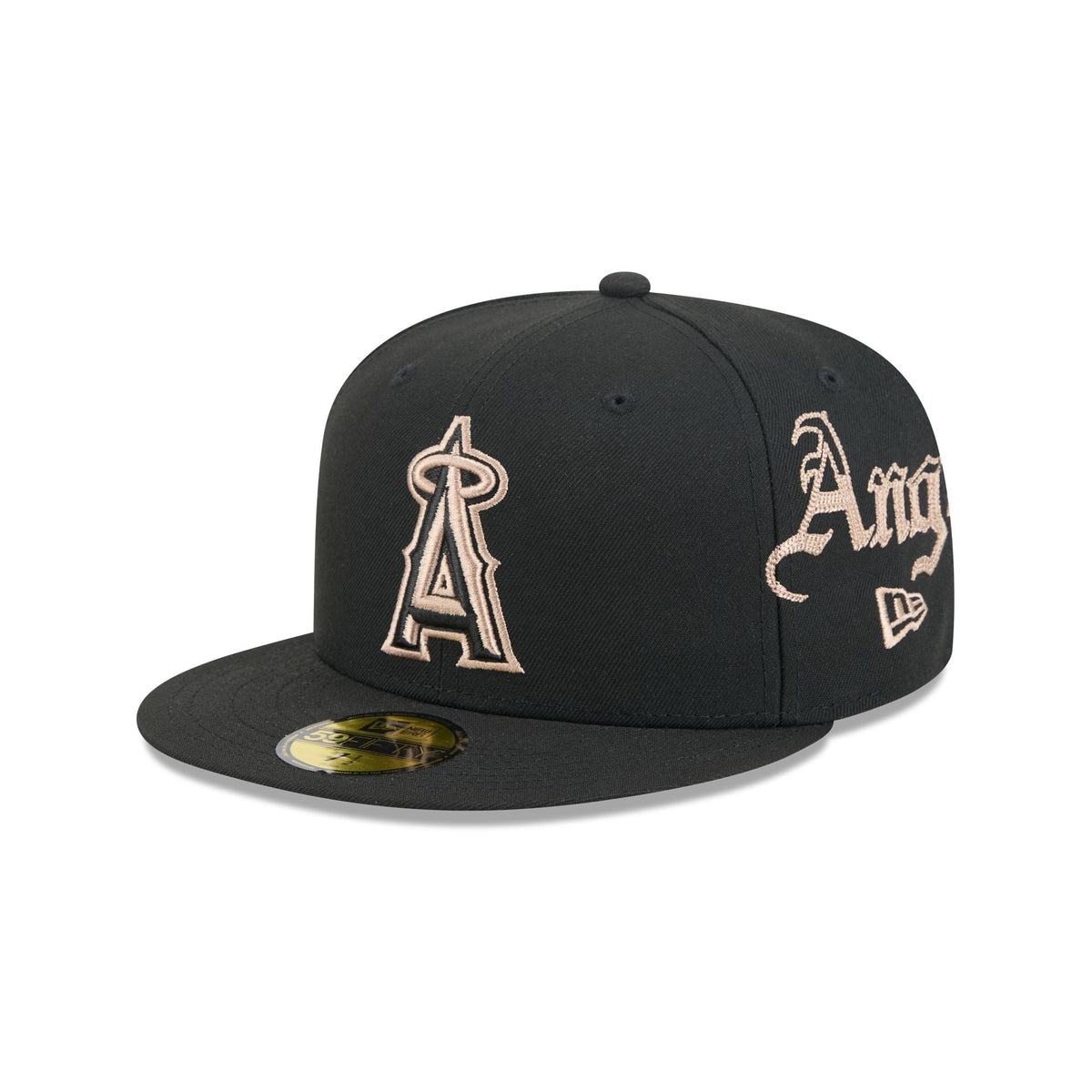 Los Angeles Angels Gothic Lettering 59FIFTY Fitted Hat