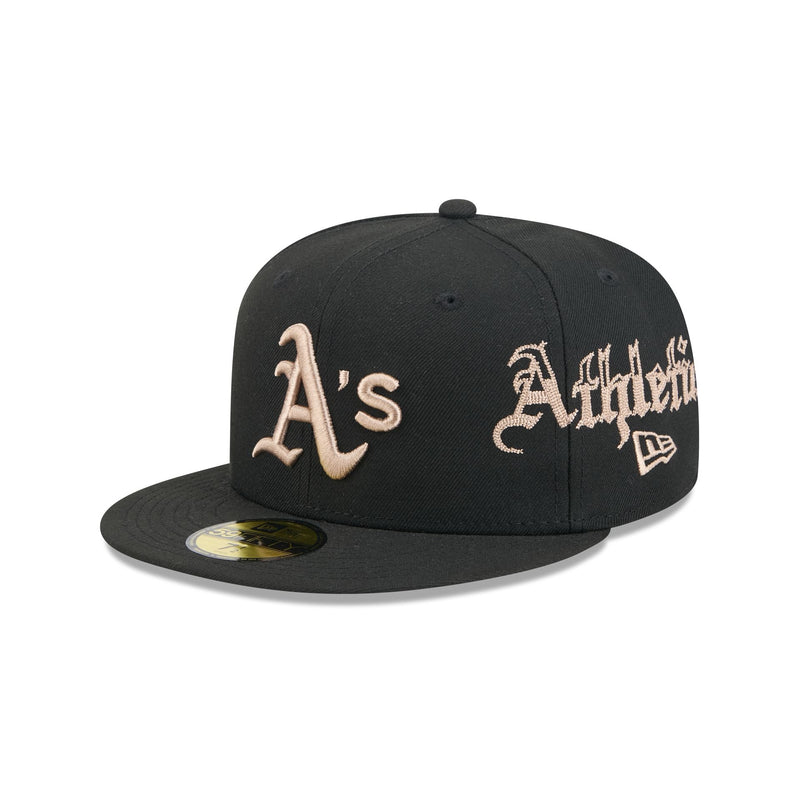 Athletics Gothic Lettering 59FIFTY Fitted Hat