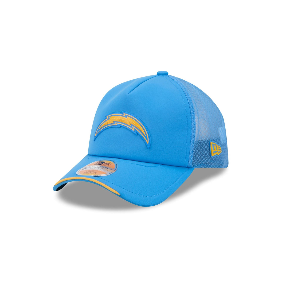 Los Angeles Chargers 2026 Sideline 9FORTY APEX Trucker Hat