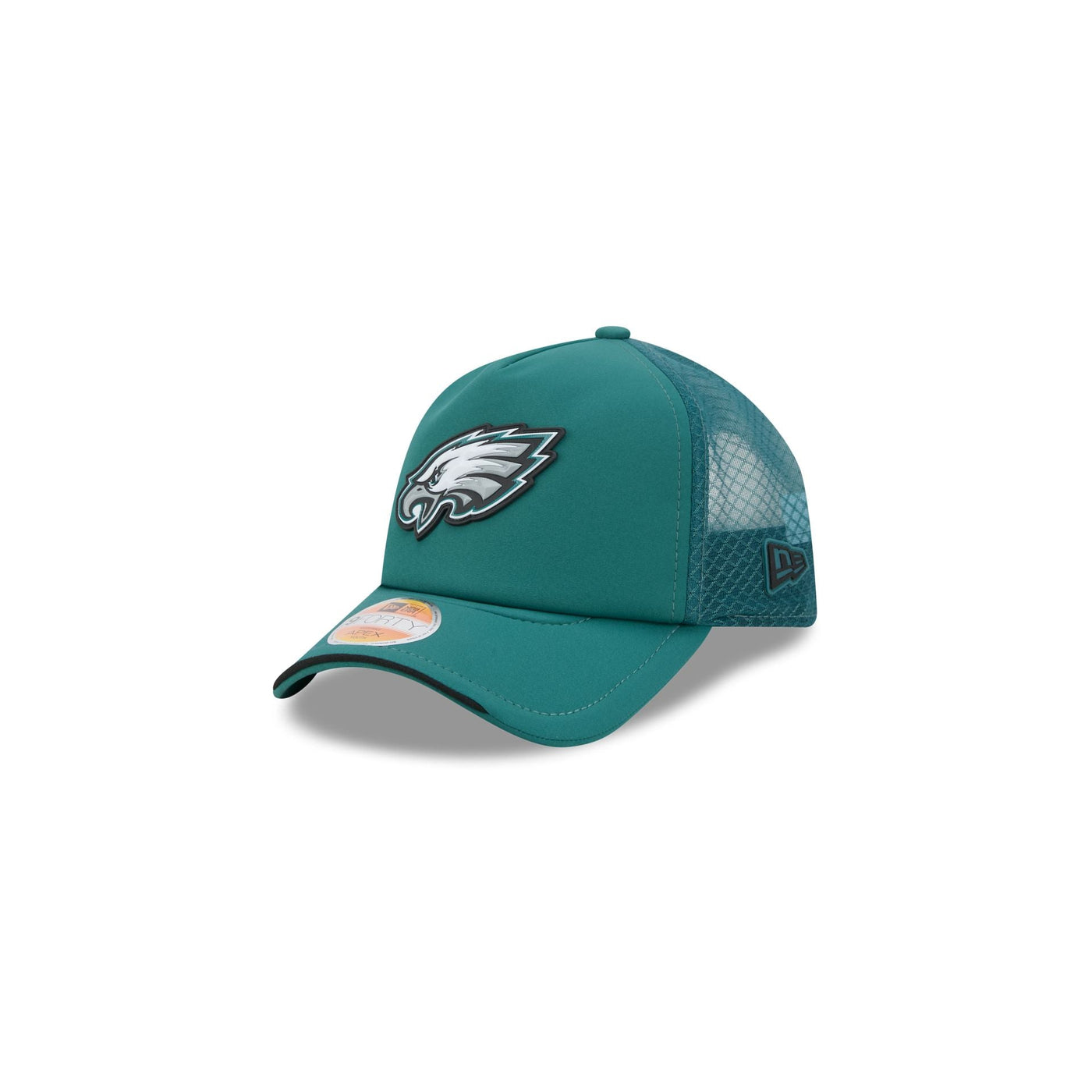 Philadelphia Eagles 2026 Sideline Kids 9FORTY APEX Trucker Hat