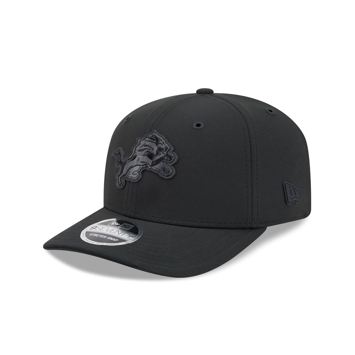 Detroit Lions 2026 Sideline Black 9SEVENTY Stretch-Snap Hat