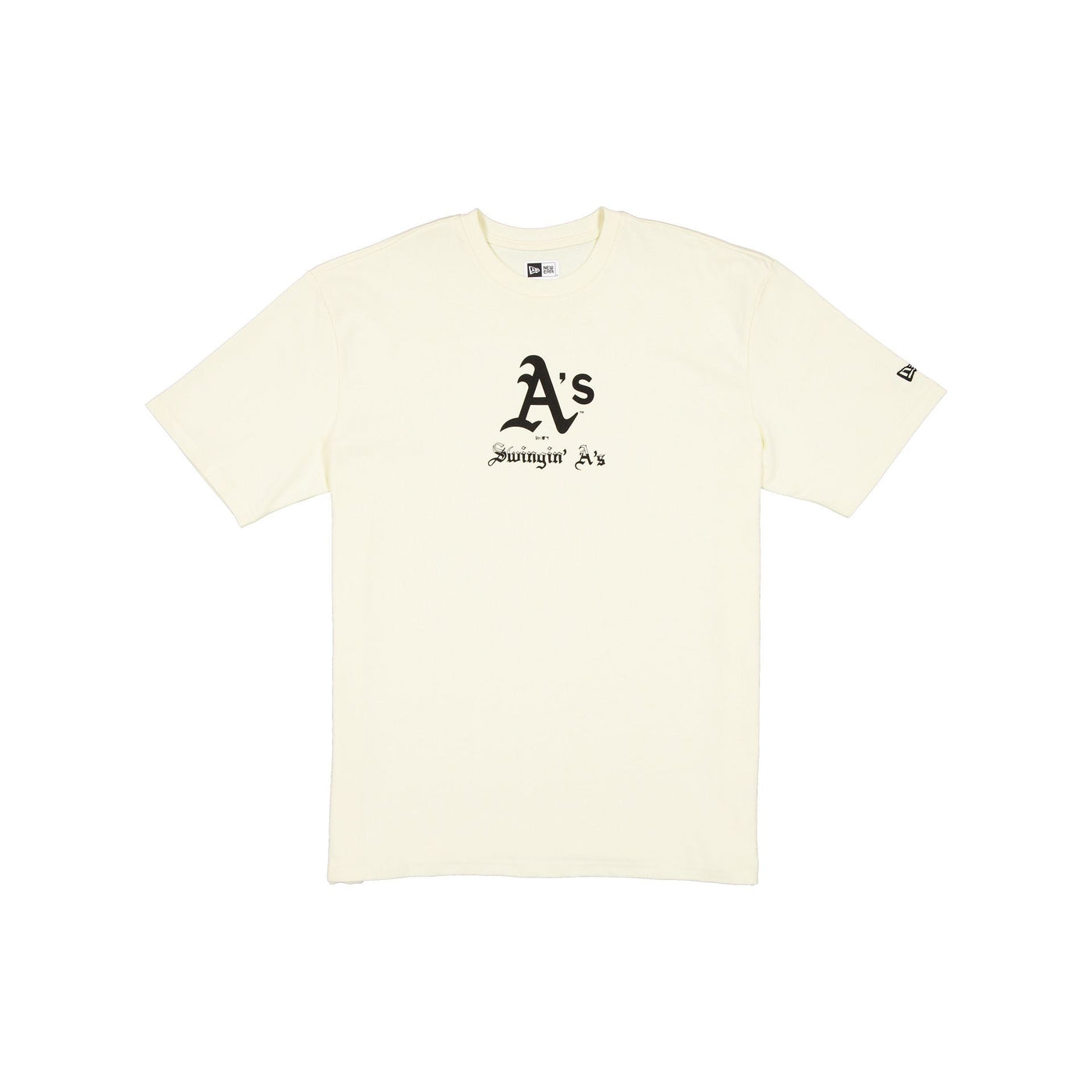 Athletics Gothic Lettering Chrome White T-Shirt