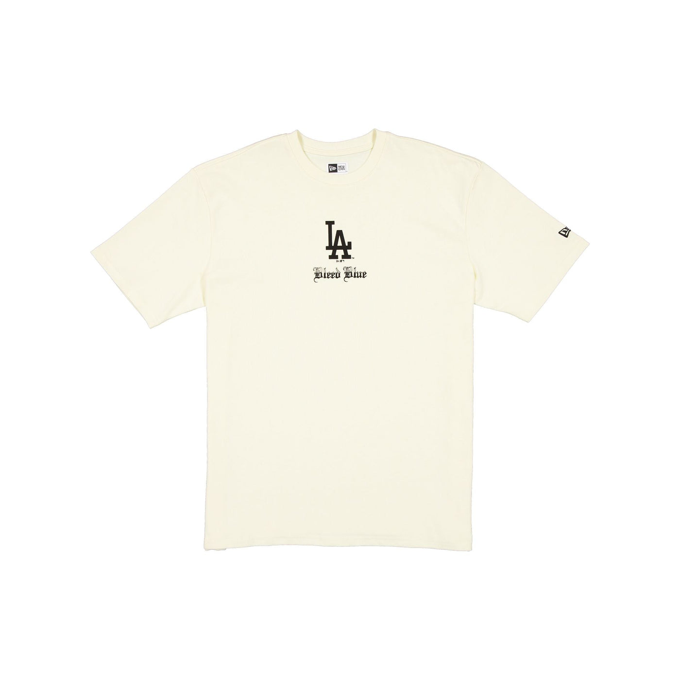 Los Angeles Dodgers Gothic Lettering Chrome White T-Shirt