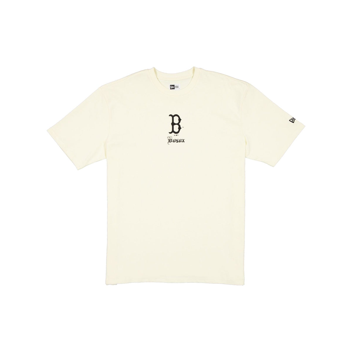Boston Red Sox Gothic Lettering Chrome White T-Shirt