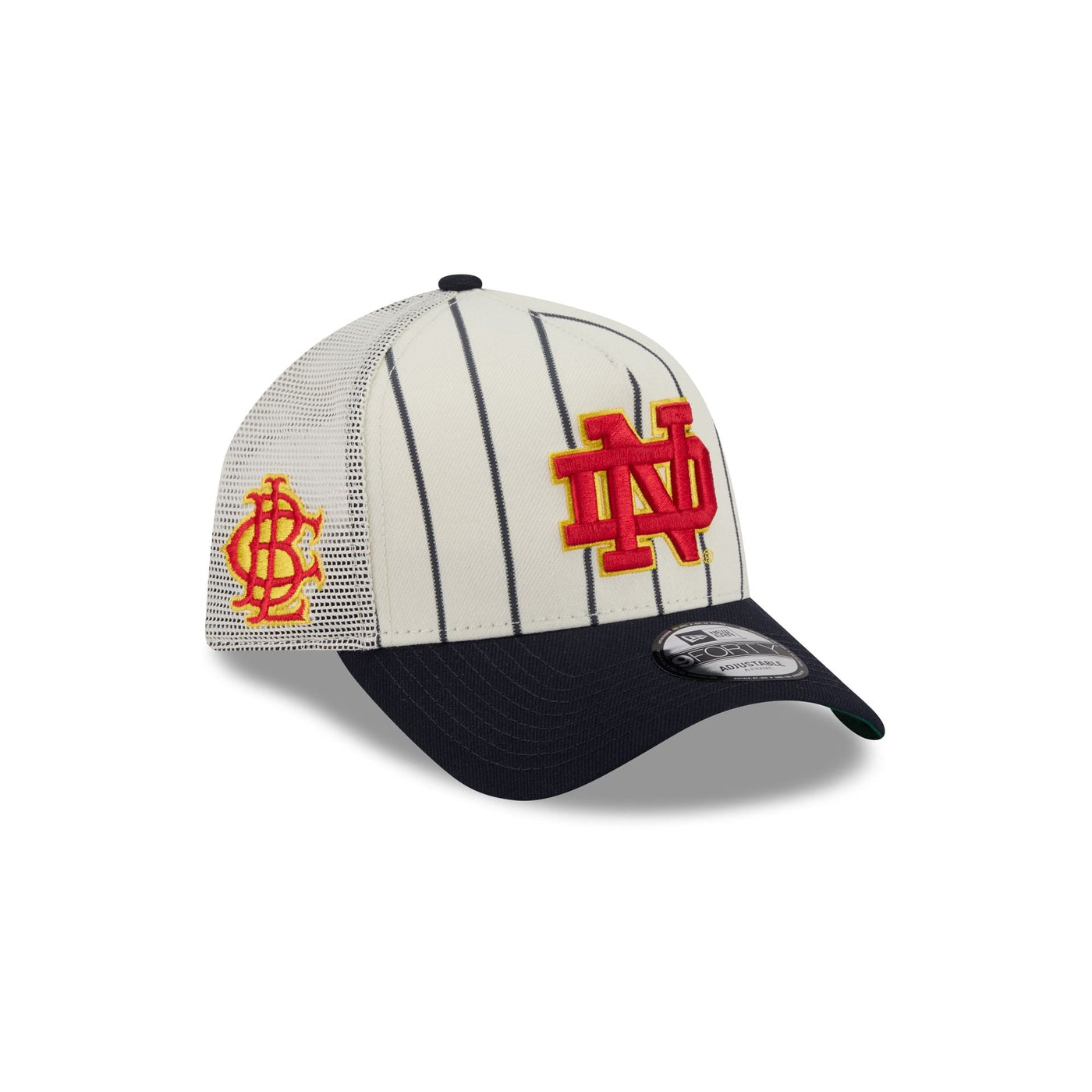 Big League Chew® x Notre Dame Fighting Irish Pinstripe 9FORTY A-Frame Trucker Hat