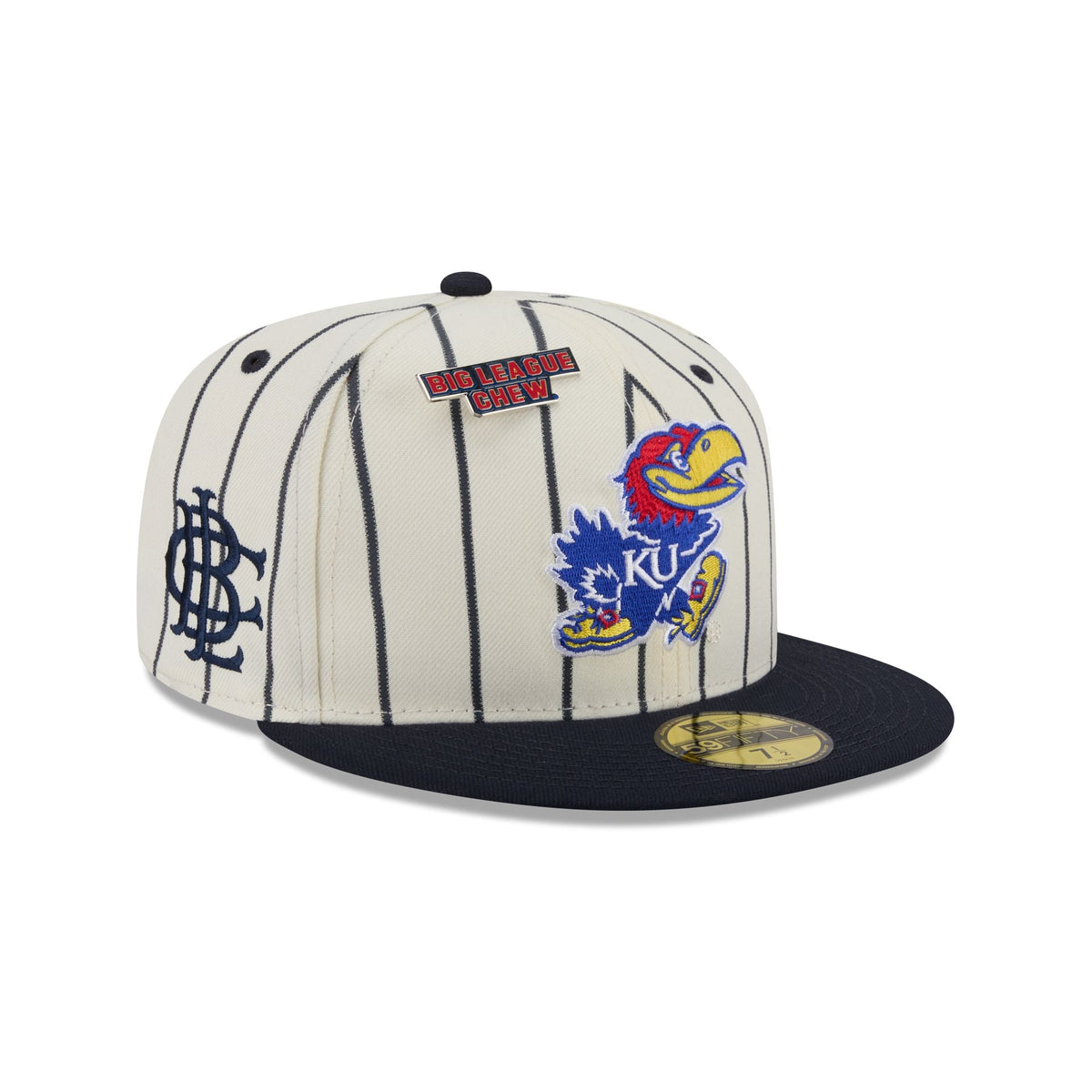 Big League Chew® x Kansas Jayhawks Pinstripe 59FIFTY Fitted Hat