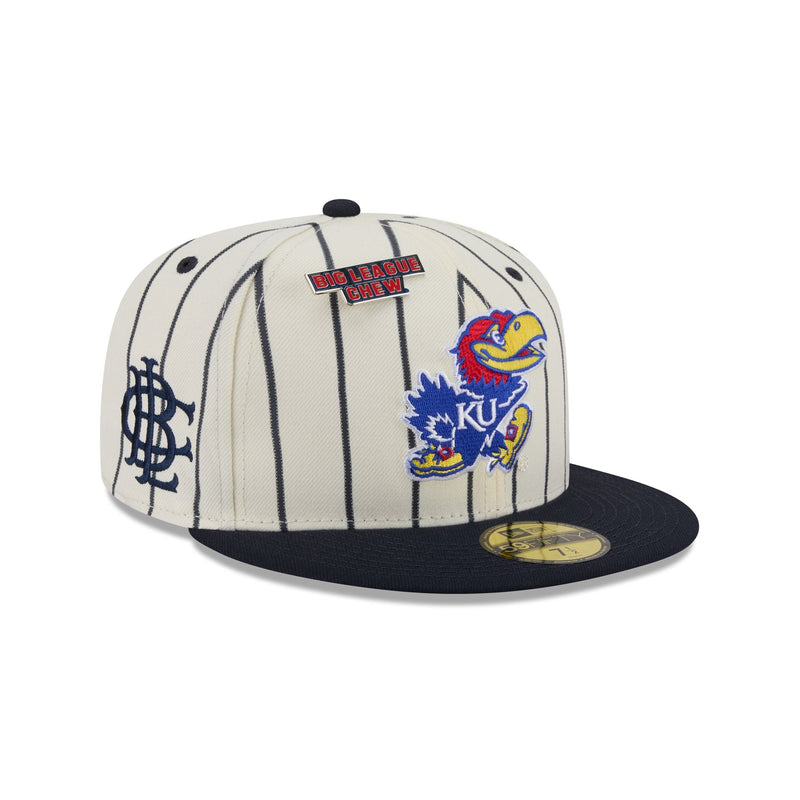 Big League Chew® x Kansas Jayhawks Pinstripe 59FIFTY Fitted Hat
