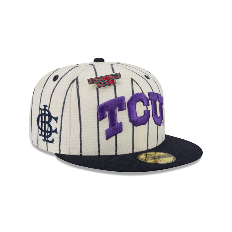 Big League Chew® x TCU Horned Frogs Pinstripe 59FIFTY Fitted Hat