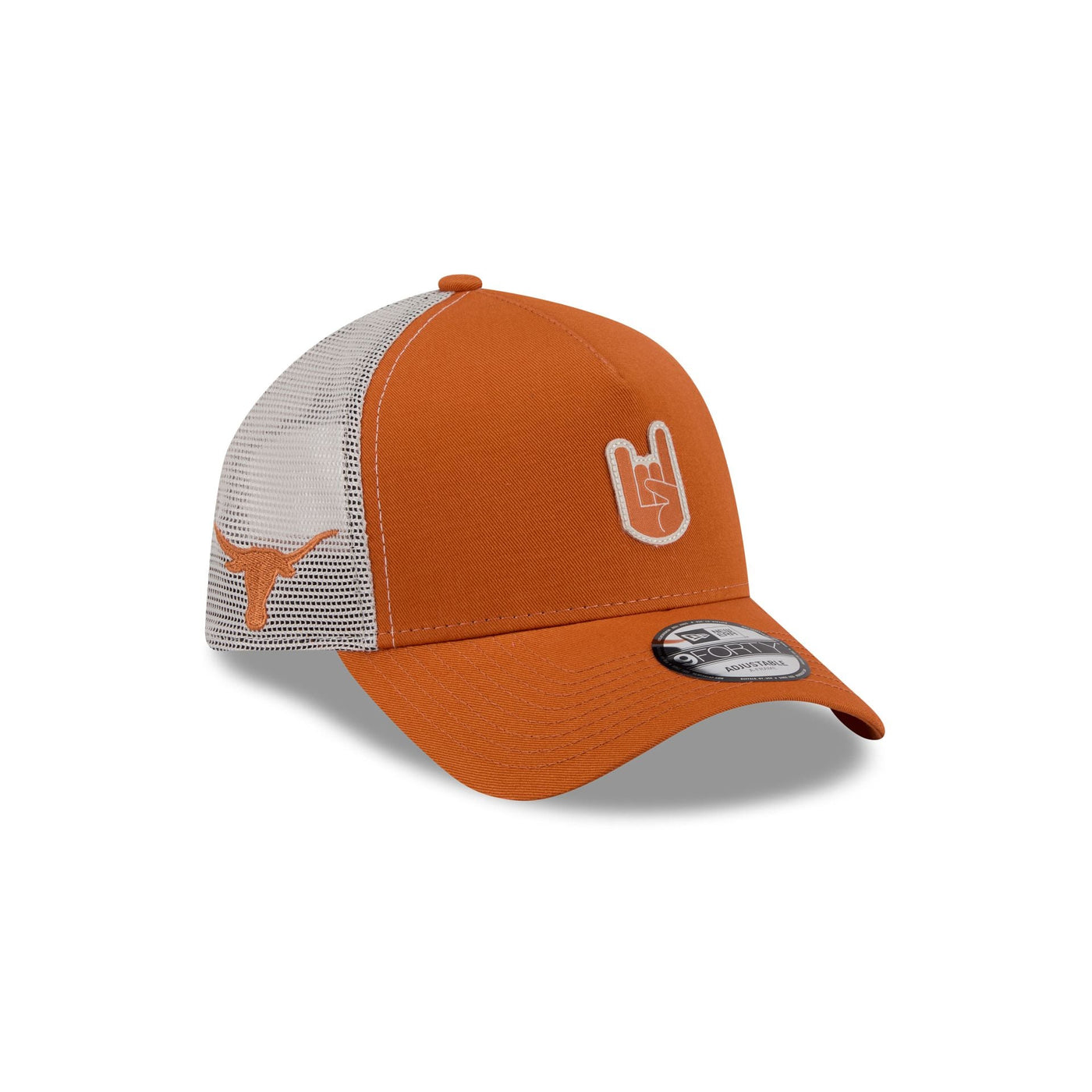 Texas Longhorns Hand Signs 9FORTY A-Frame Trucker Hat