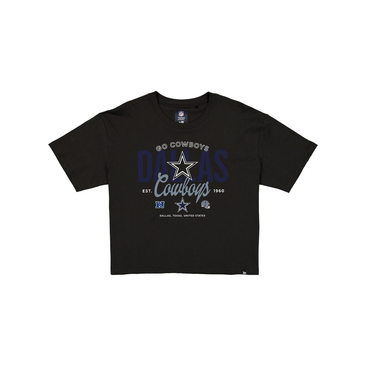 Dallas Cowboys 2026 Functional Fandom Women's Black Cropped T-Shirt