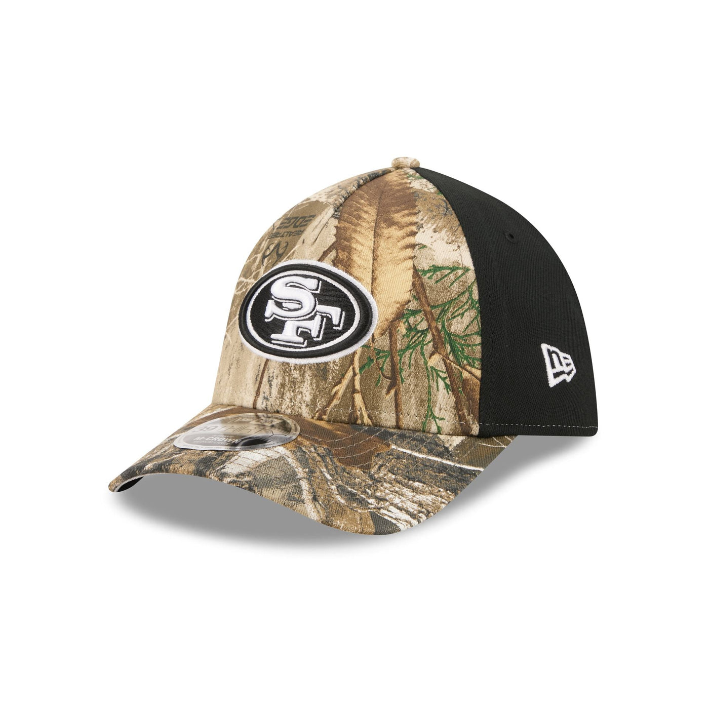 San Francisco 49ers Poly Realtree 39THIRTY M-Crown A-Frame Stretch Fit Hat