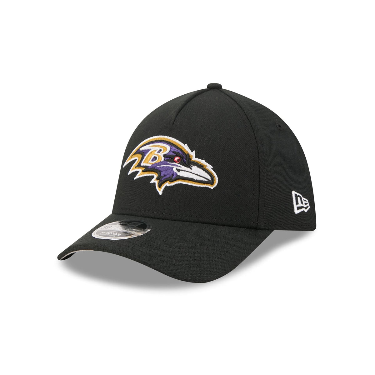 Baltimore Ravens Poly 39THIRTY M-Crown A-Frame Stretch Fit Hat