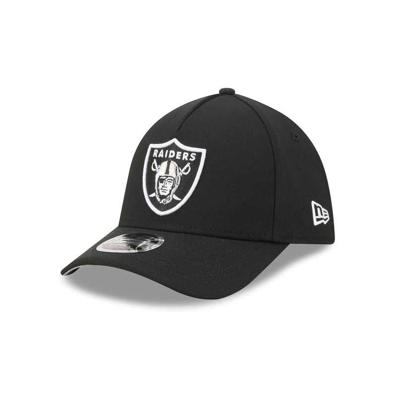 Las Vegas Raiders Poly 39THIRTY M-Crown A-Frame Stretch Fit Hat