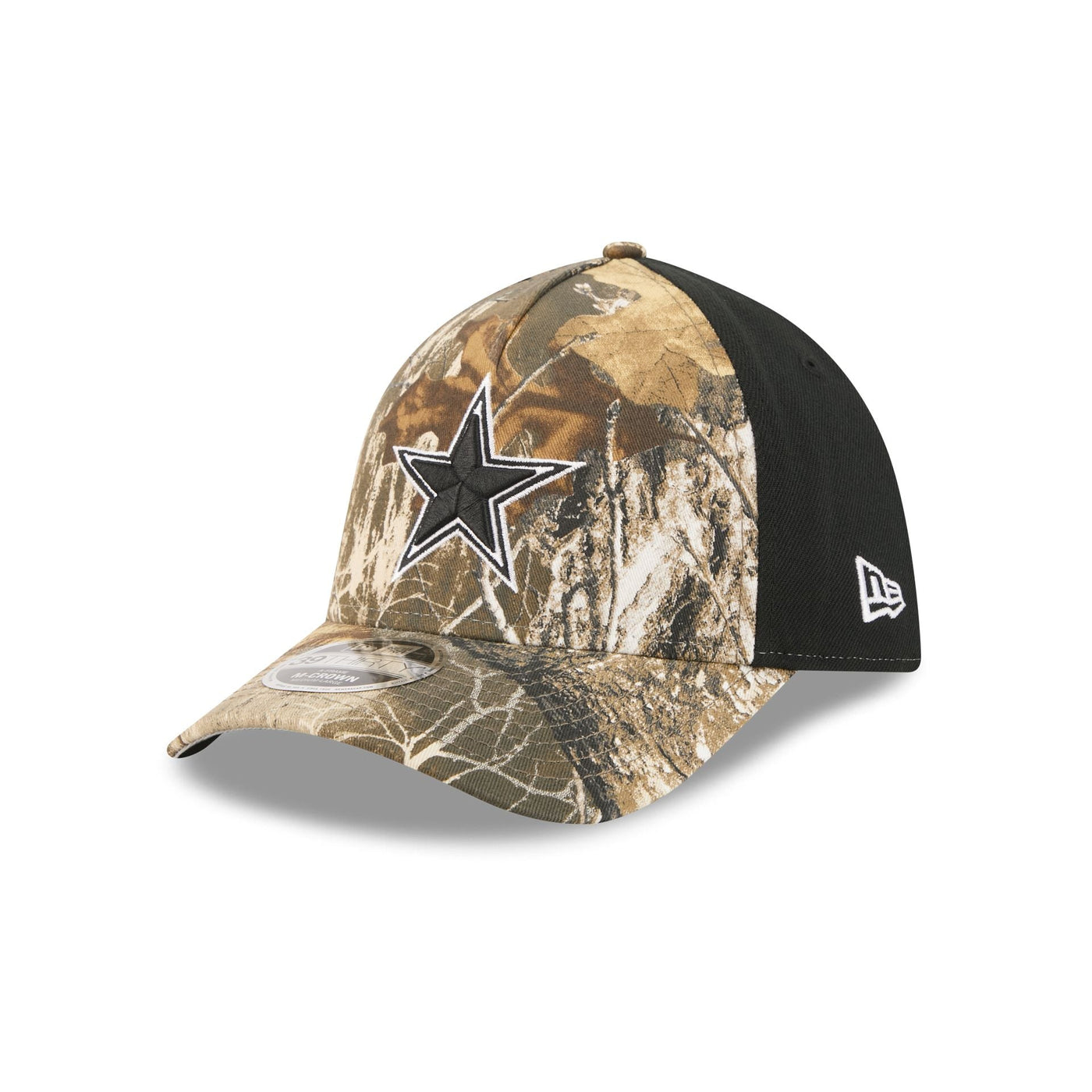 Dallas Cowboys Poly Realtree 39THIRTY M-Crown A-Frame Stretch Fit Hat