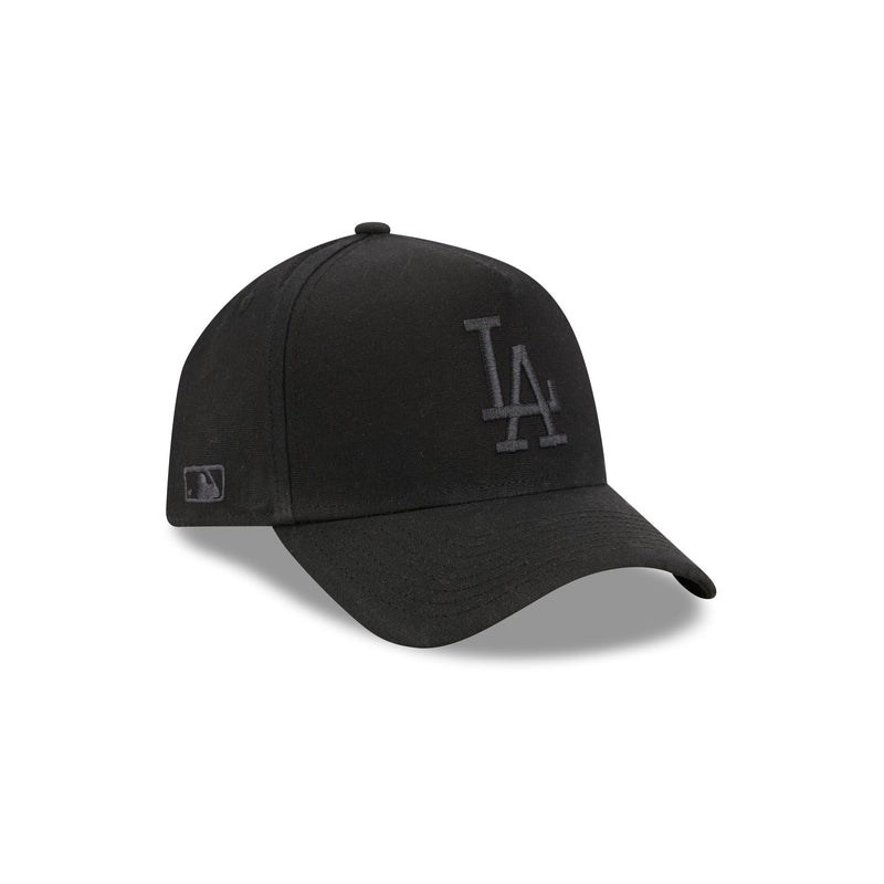 Los Angeles Dodgers Waxed Canvas Black 59FORTY A-Frame Fitted Hat