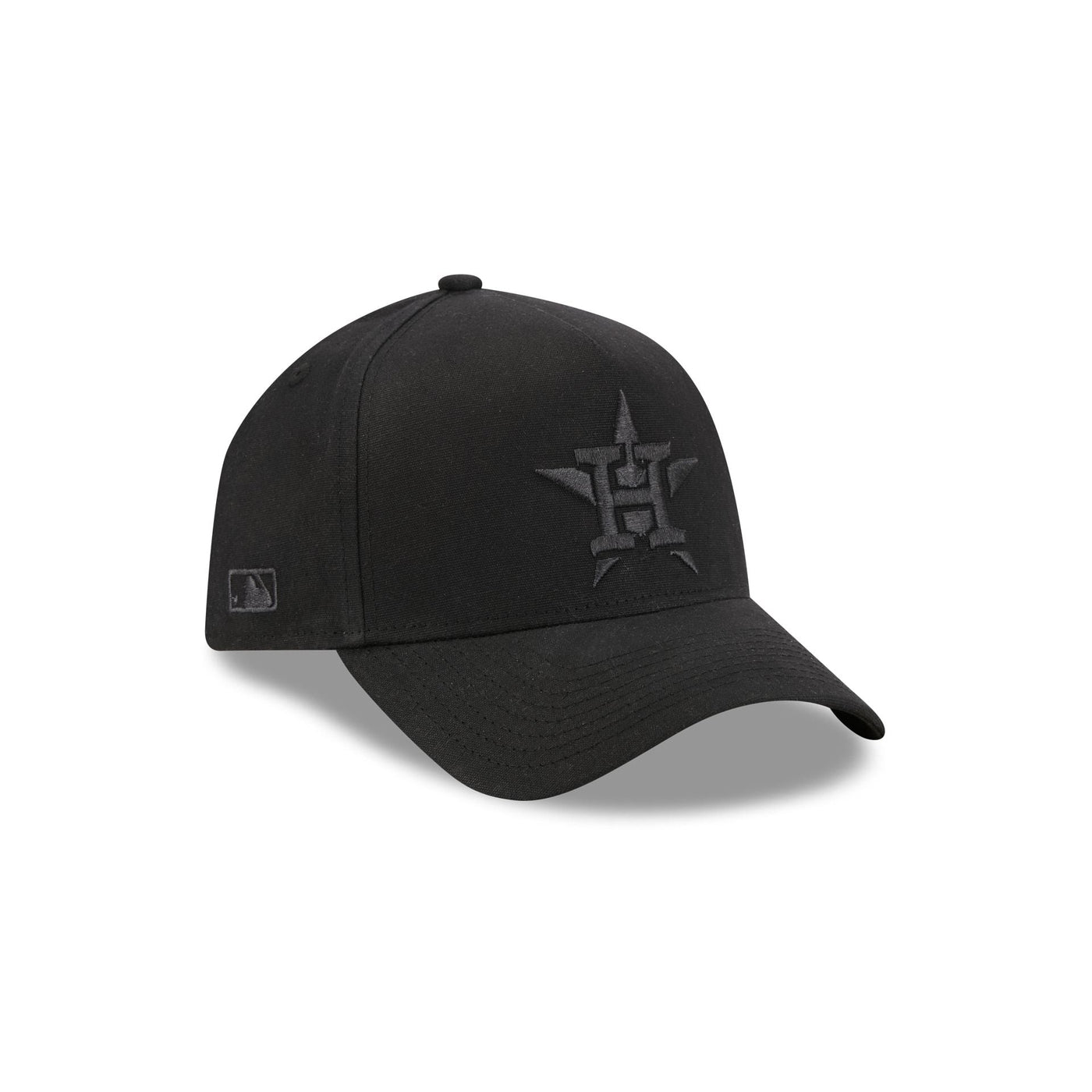 Houston Astros Waxed Canvas Black 59FORTY A-Frame Fitted Hat