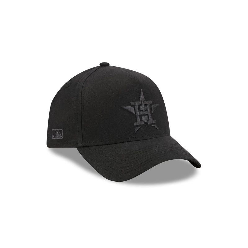 Houston Astros Waxed Canvas Black 59FORTY A-Frame Fitted Hat