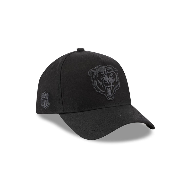 Chicago Bears Waxed Canvas Black 59FORTY A-Frame Fitted Hat