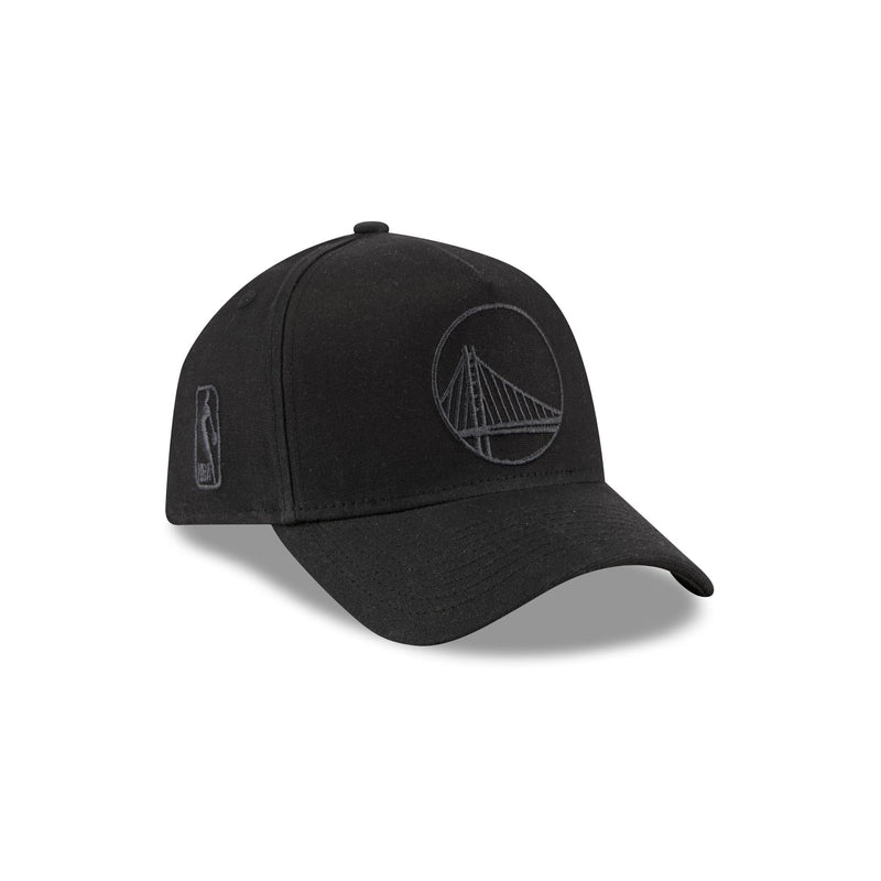 Golden State Warriors Waxed Canvas Black 59FORTY A-Frame Fitted Hat