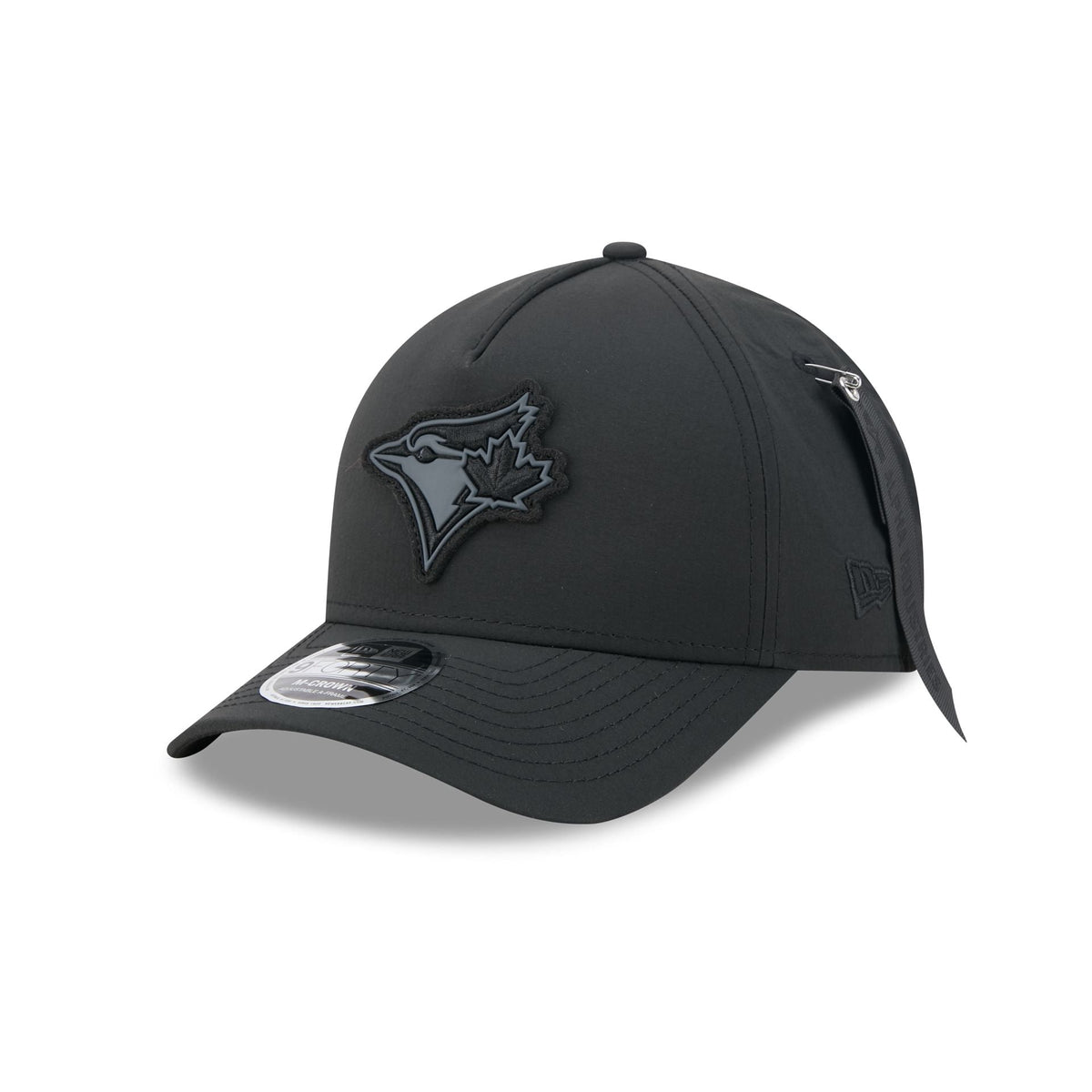 Alpha Industries x Toronto Blue Jays Nylon Black 9FORTY M-Crown A-Frame Snapback Hat