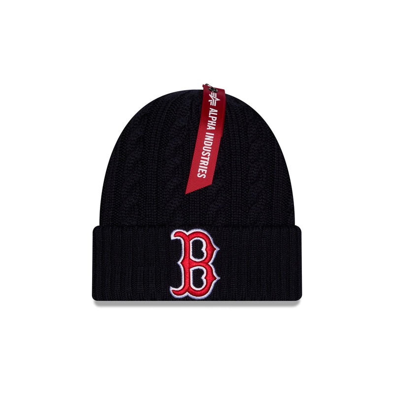 Alpha Industries x Boston Red Sox Cable Knit Hat
