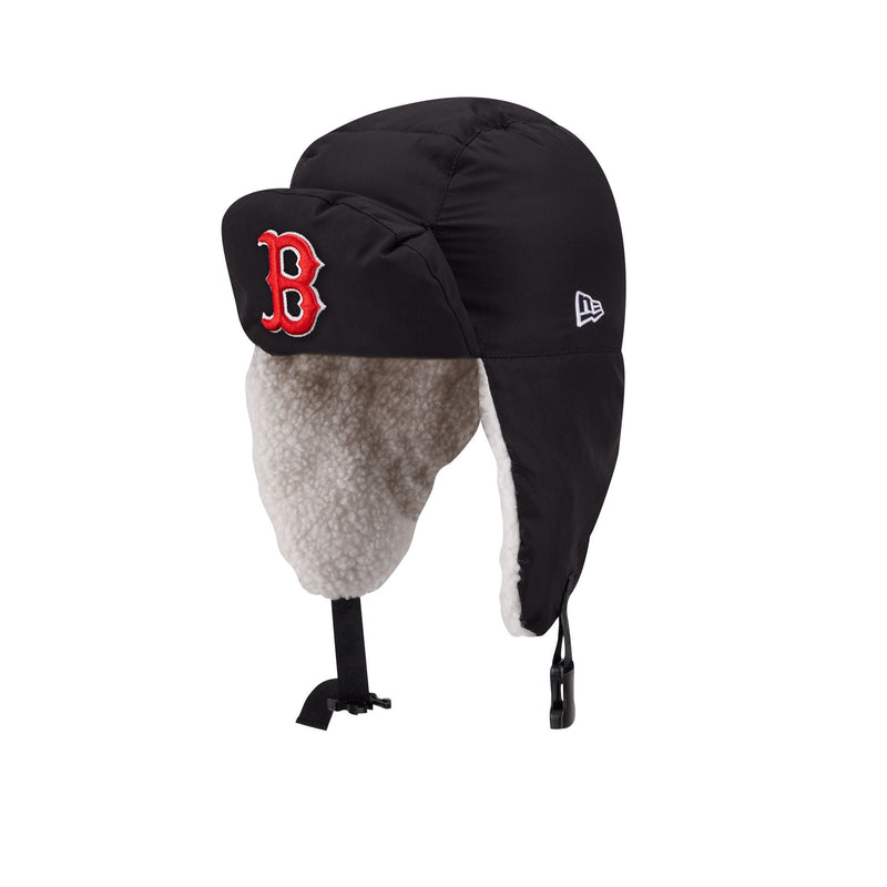 Alpha Industries x Boston Red Sox Black Puffer Trapper Hat