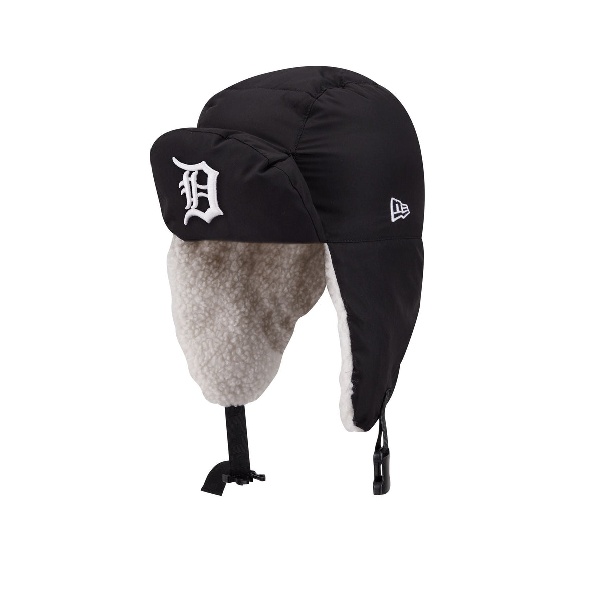 Alpha Industries x Detroit Tigers Black Puffer Trapper Hat