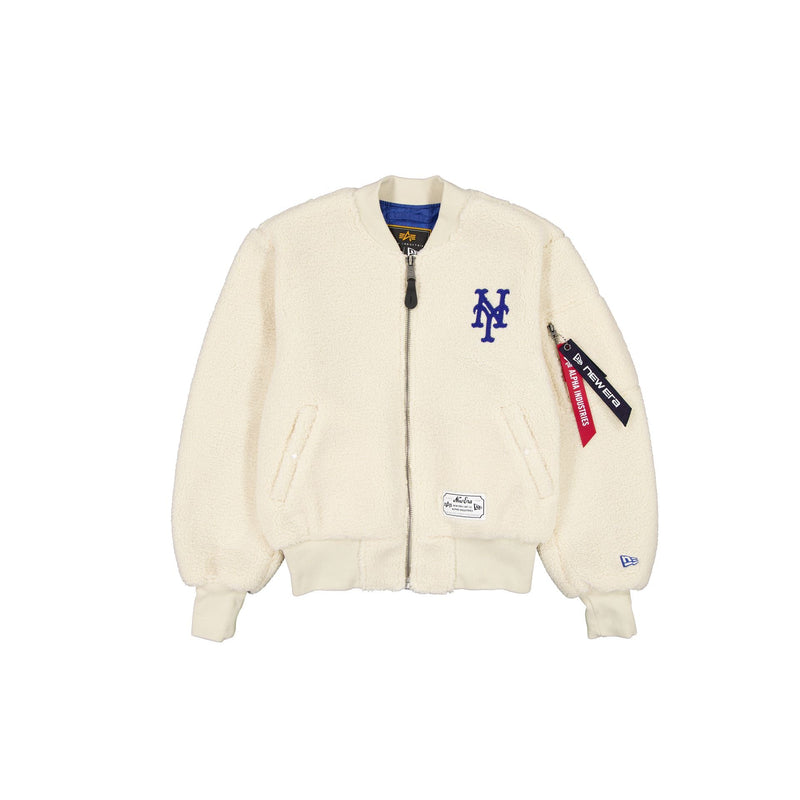 Alpha Industries x New York Mets Women's Sherpa MA-1 Flight Jacket