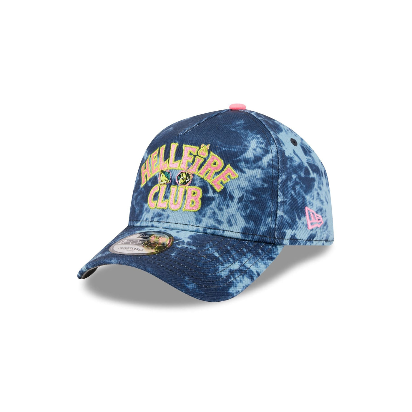 Stranger Things Hellfire Club Tie Dye 9FORTY A-Frame Snapback Hat