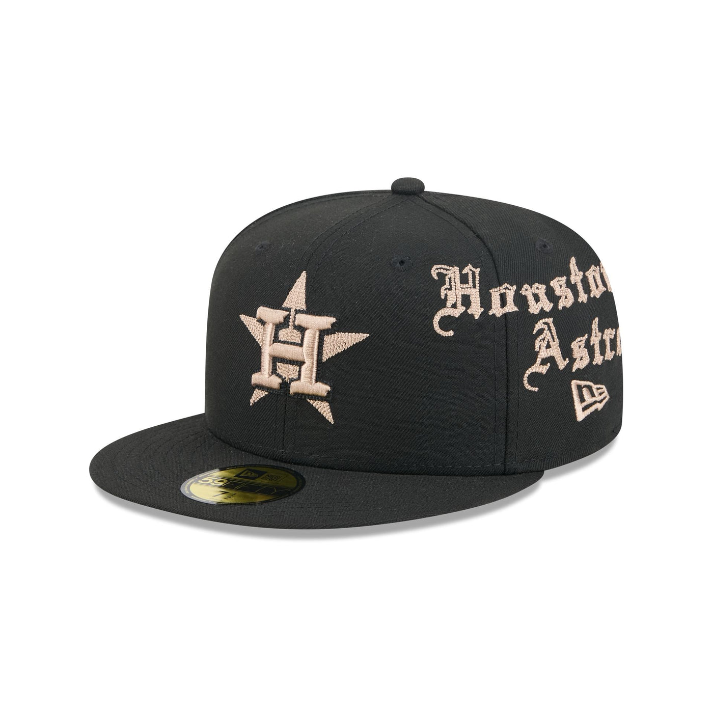 Houston Astros Gothic Lettering 59FIFTY Fitted Hat