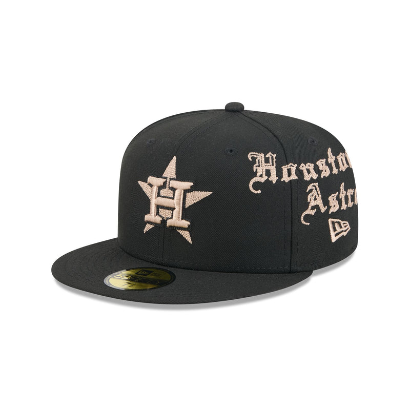 Houston Astros Gothic Lettering 59FIFTY Fitted Hat