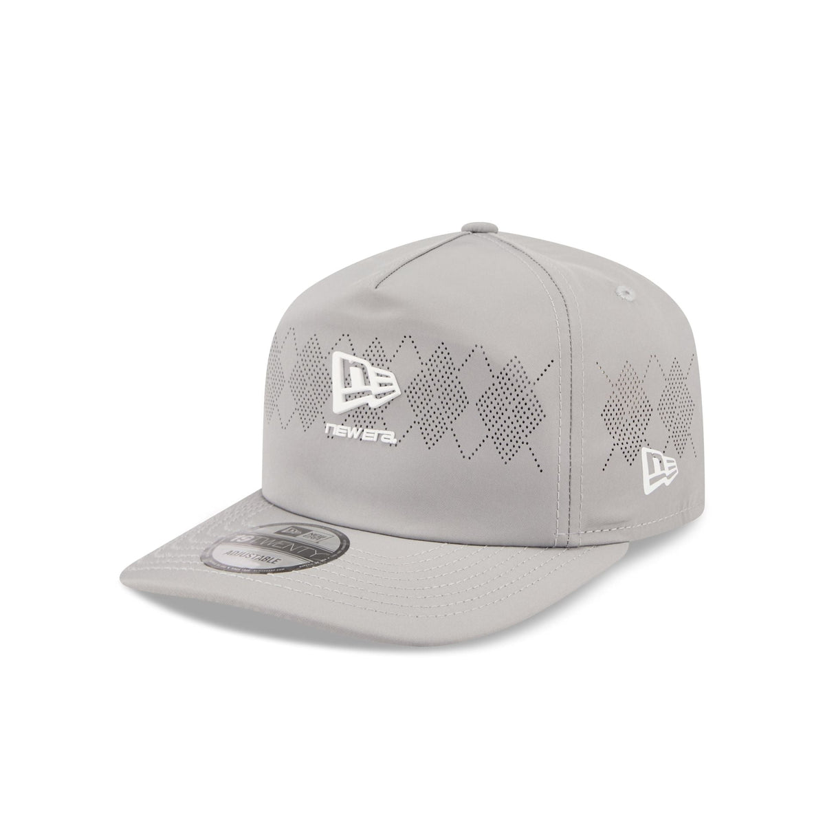 New Era Cap Gray Argyle 19TWENTY Adjustable Hat