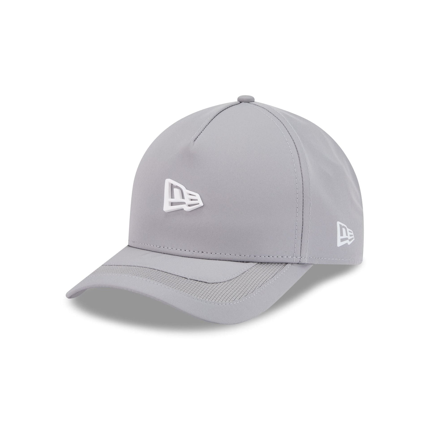 New Era Cap Gray Stitch Visor 9FORTY M-Crown A-Frame Snapback Hat