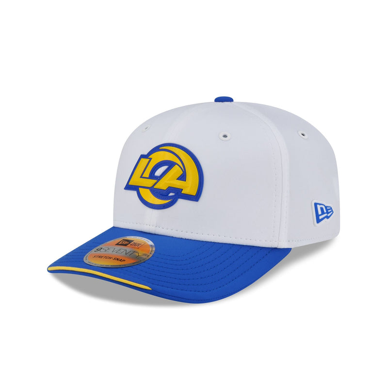 Los Angeles Rams 2026 Sideline White 9SEVENTY Stretch-Snap Hat