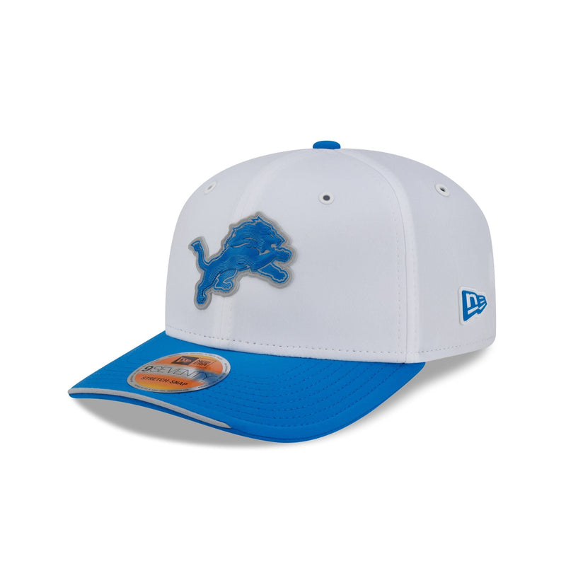 Detroit Lions 2026 Sideline White 9SEVENTY Stretch-Snap Hat