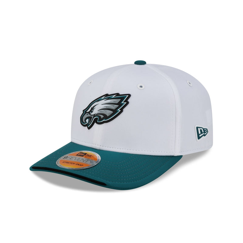 Philadelphia Eagles 2026 Sideline White 9SEVENTY Stretch-Snap Hat